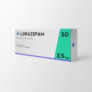 Lorazepam kopen, 30 tabletten lorazepam 2,5mg, lorazepam doosje medicijn slaappillen diazepam